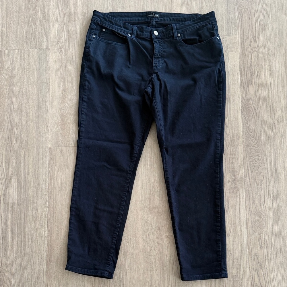 Eileen Fisher Dark Navy Straight-Leg Jeans Women’s 14